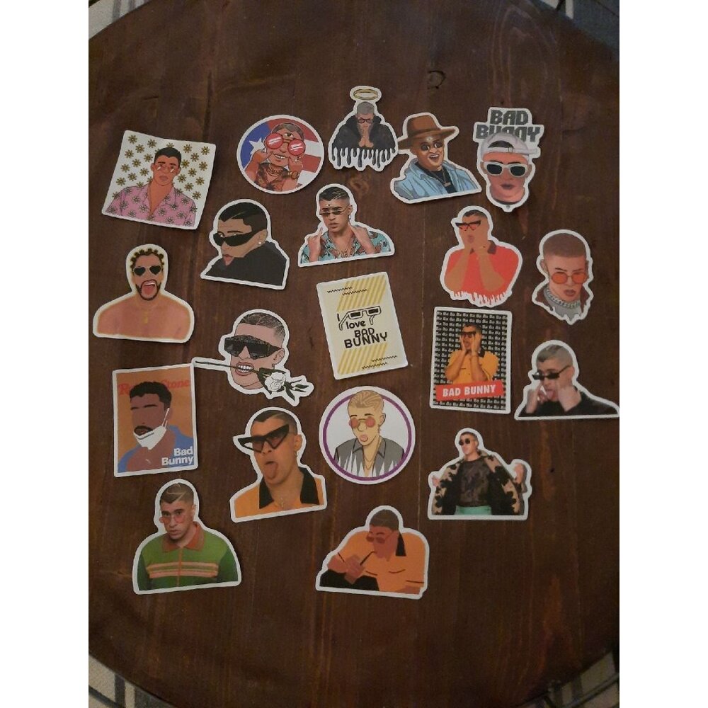 BAD BUNNY STICKERS Bad Bunny Stickers 50 vinyl decals - Picture 2 of 5